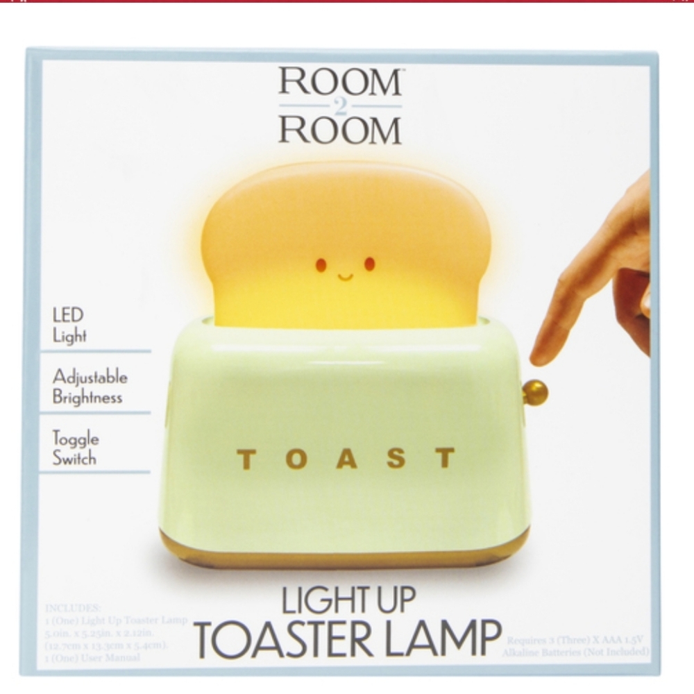 Light up toaster lamp